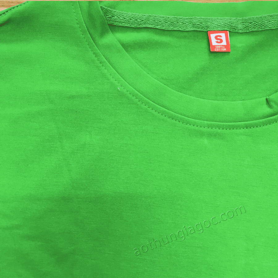 Áo thun cotton 4 chiều 65/35 màu xanh két